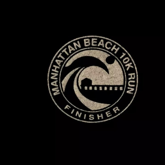 Manhattan Beach California 10K Run Finisher 10/2/2010 Tshirt Men’s Sz L Surf NEW - Picture 4 of 5